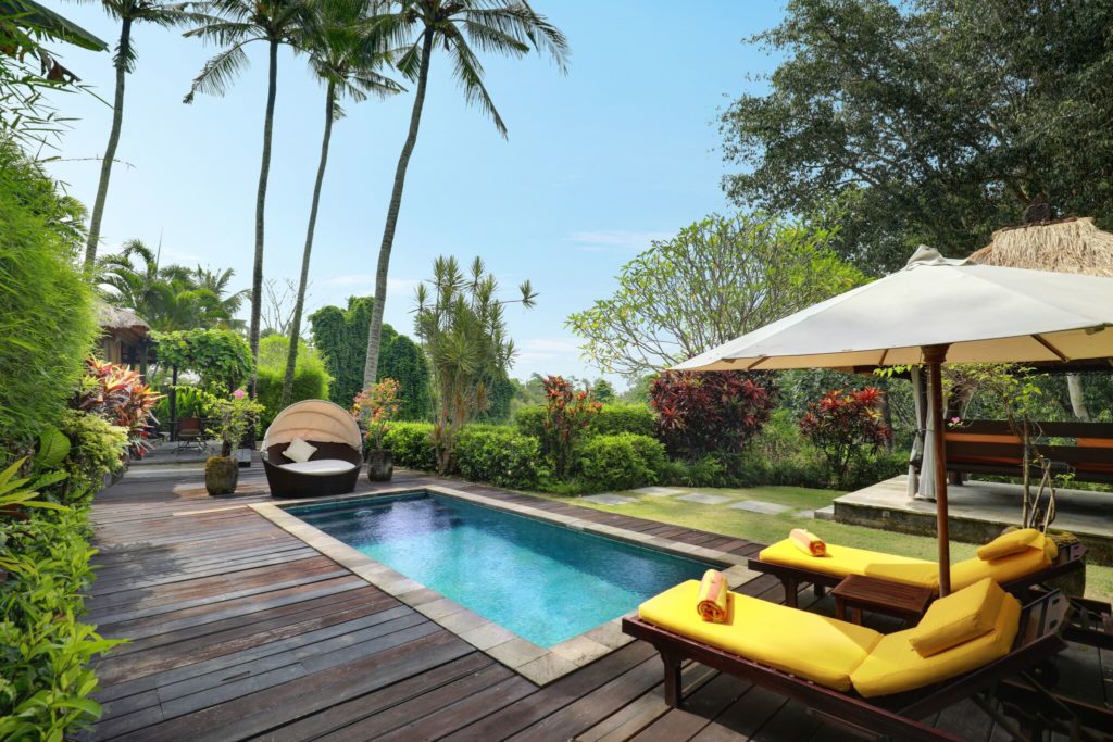 Private pool at Sukhavati Ayurvedic Wellness Retreat Bali