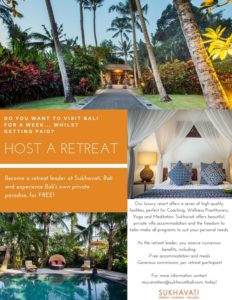 Hosted retreat flyer for a 7 Day Refresh Program