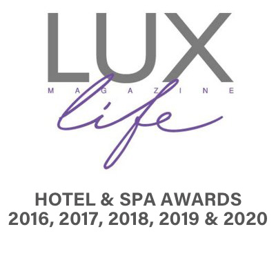 Lux Life Magazine Hotel & Spa Awards 2016, 2017, 2018, 2019 and 2020.